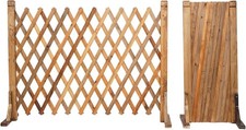 Expanding Trellis Fence Panels For Auction 2 Pack Garden Wood Extendable Fence