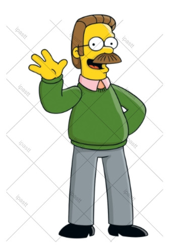 Pre cut ned flanders simpson - pre,