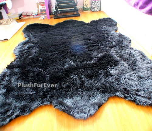 Big plush black bear - big, fur