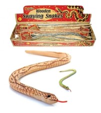 Wooden Snake Swaying Bendy