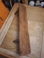 Vintage Distressed Wooden Shelf And Brackets 74.5x16cm Interior Design Piece