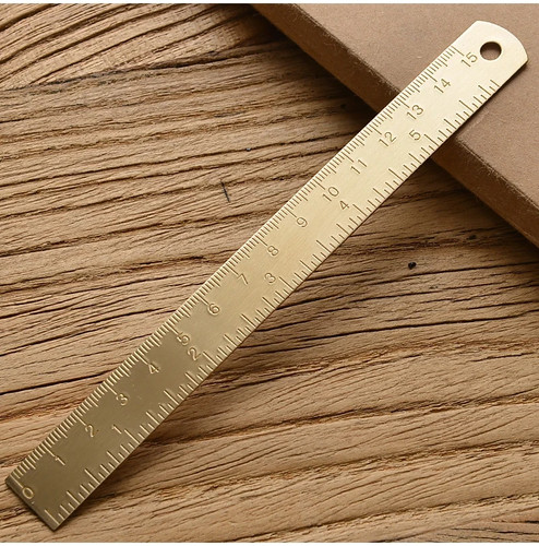 15cm brass straight rulers - 15cm,