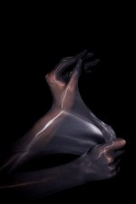 Sexy White Sheer Long Gloves