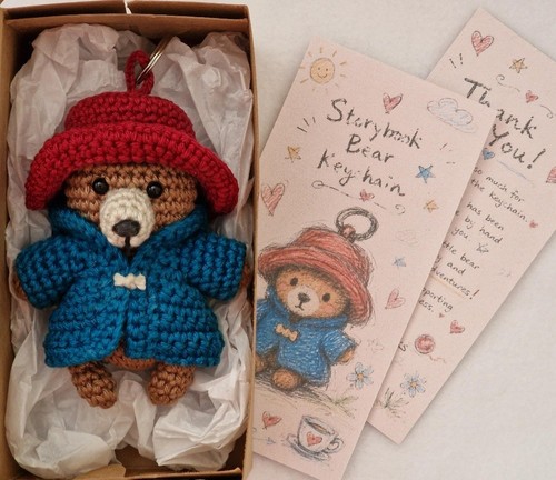 Paddington bear keychain - bear, |