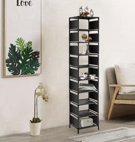 Freestanding tiered shoe rack - freestanding,