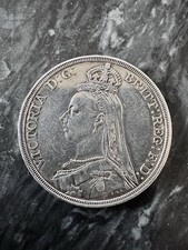 1887 Queen Victoria Jubilee Head Silver Crown