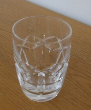 Vintage Waterford Crystal Cut Whisky Tumbler - 9cm Tall x 7 cm Rim Diameter VGC