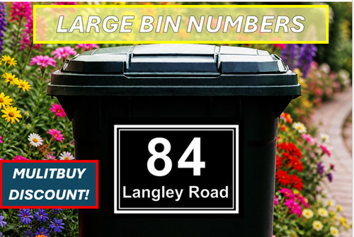 Large wheelie bin number - xl,