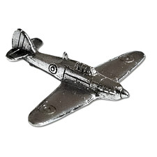 Hurricane Pin Badge Pewter