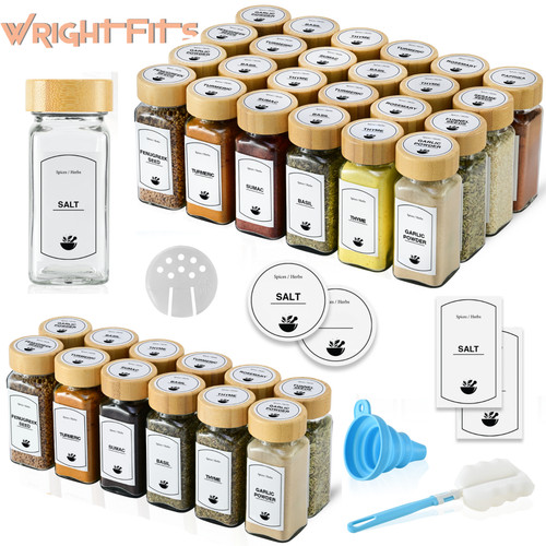 Spice jars 120ml with - jars,
