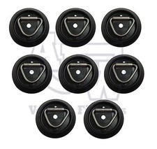 8 x Tie Down Lashing Rings STAINLESS STEEL Horsebox Van Truck Ifor Williams 