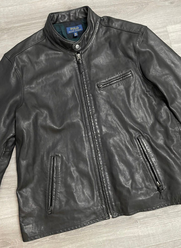 Polo ralph lauren leather cafe - polo,