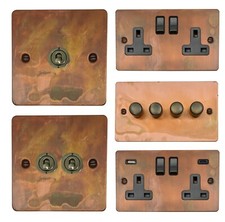 Flat plate tarnished - plate,