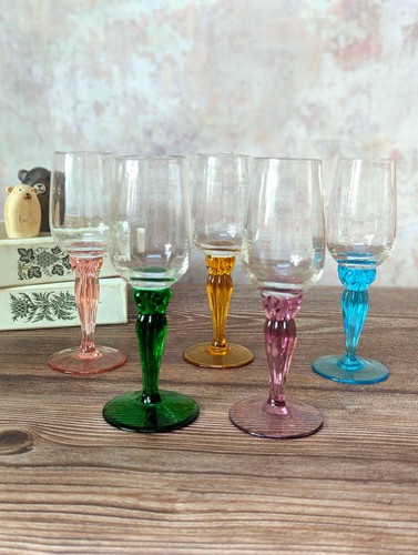 Vintage coloured stem - coloured,