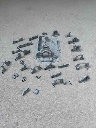Piece church ruin terrain - church,