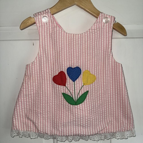 Vintage pink pinafore - vintage,
