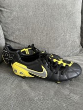 Nike T90 Shoot III SG Football Boots Mens Uk 7 Black Yellow 385435-007 Rare