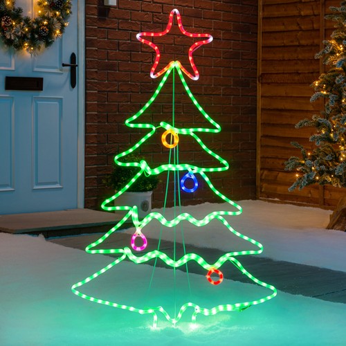 Led christmas tree rope - christmas, light