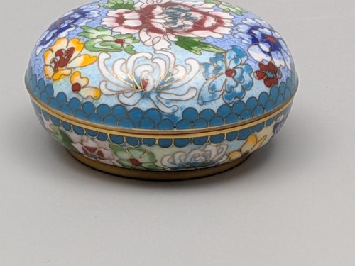 Vintage chinese blue - blue, enamel