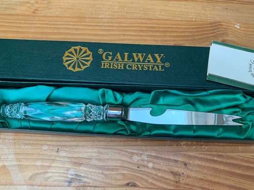 Galway irish crystal bar - crystal, knife