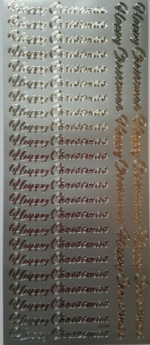 Silver happy christmas word - silver,