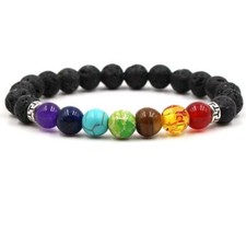 7 Chakra Crystal Lava Stones