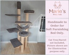 GREY CHENILLE CORD Cat Tree Bed Replacement for Natural Paradise AMARYLLIS XXL