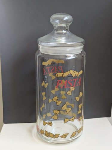 Retro pasta storage - pasta, glass