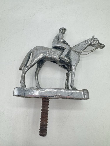 Vintage horse and jockey car - vintage,