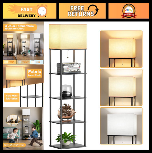 Large tier floor lamp with - lamp,