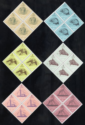 Lundy island stamps mnh - island, of