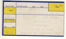 Ticket : Millwall v Arsenal