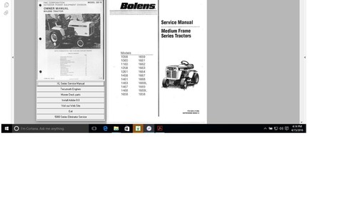 Bolens 5000 eliminator - bolens,