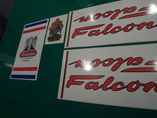 Falcon decal set for Lincolnshire-made frames incl. metallic-print head decal #2