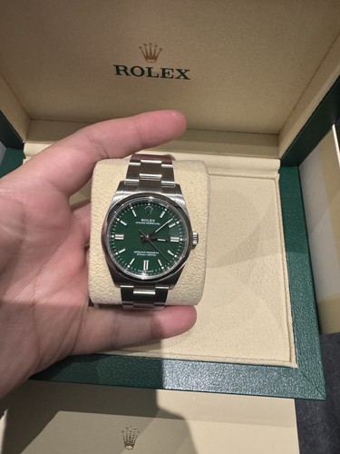 Rolex oyster perpetual green - perpetual,