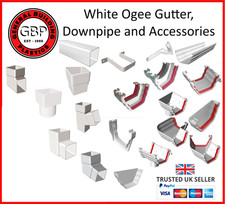 Ogee White Gutter 135mm