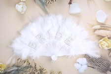 Elegant Bride Pearl Feather