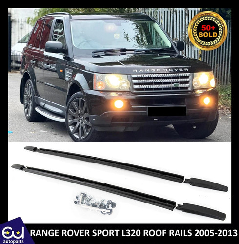 Aluminium black roof rails - black,