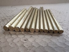 Job Lot 12 Solid Brass Rods Hobbies Hex lathe Engineering Various Mixed Sizes