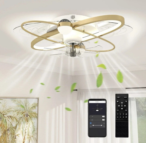 Led flush mount - mount, fan