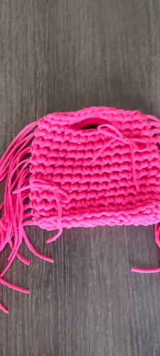 Handmade pink crochet cotton - pink,
