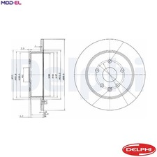 2x BRAKE DISC BG3907 FOR LEXUS