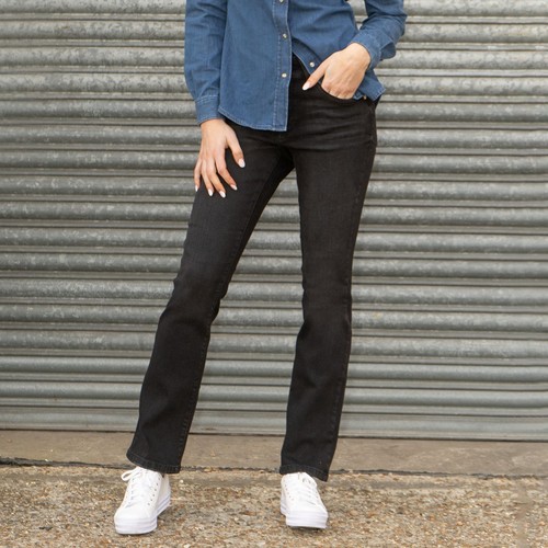 Black stretch jeans womens - black,
