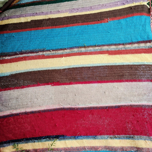 Vintage granny knit bed - vintage,