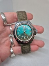 Vintage Komandirskie Watch Military Diver VOSTOK  Amphibian 17 Kamher Vtg RARE