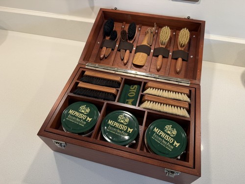 Memphisto wooden shoe care - memphisto, box