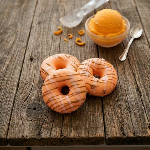 Soap donut tangerine - soap, gelato
