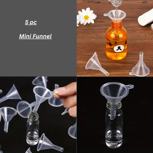 5pcs mini clear funnels - mini,