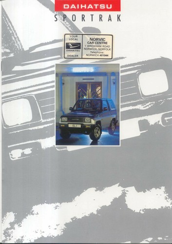 Daihatsu sportrak 4x4 1989 - daihatsu, 1989-90