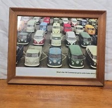 VW Camper vans Wall Art Print Classic Cars  Framed Picture
